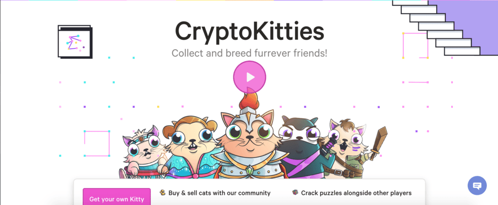 世界初のブロックチェーンゲームCryptokitties