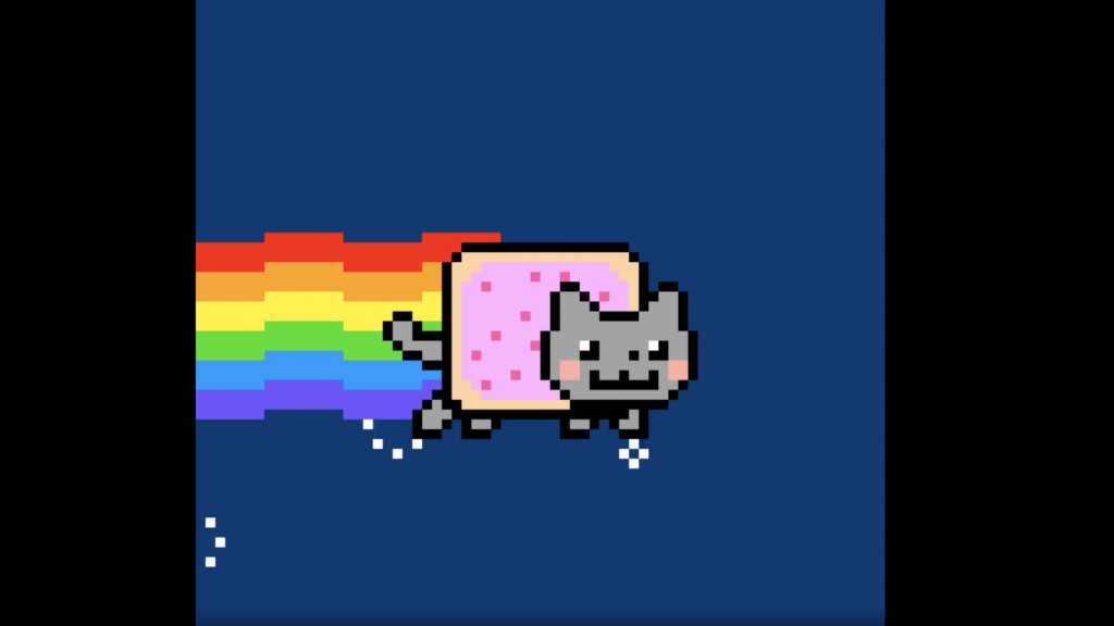 「Nyan Cat(ニャンキャット)」NFT(6000万円で落札)